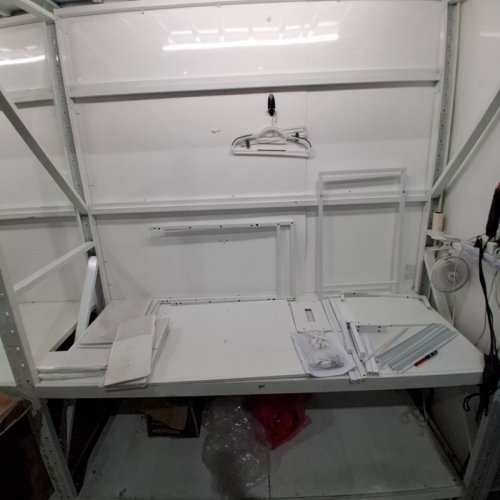 SOMDOT SMALL COMPUTER DESK WITH 6 FABRIC DRAWERS - 39.4" - WHITE (MODEL: DK110) image 3