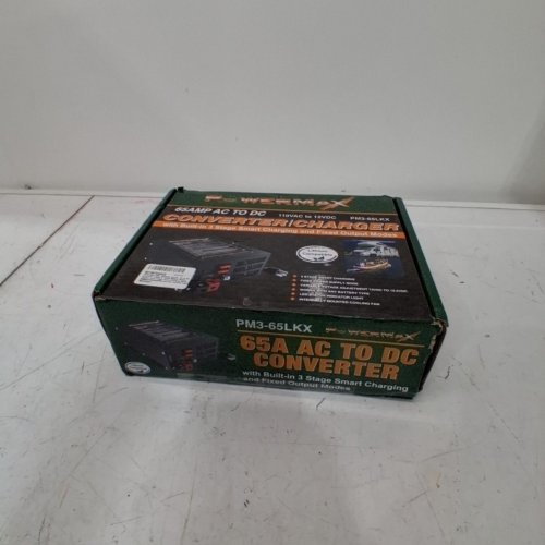 POWERMAX RV CONVERTER WITH BUILT-IN SMART CHARGER - 110VAC TO 12VDC - 65AMP BLACK (MODEL:PM3-65LK) image 5