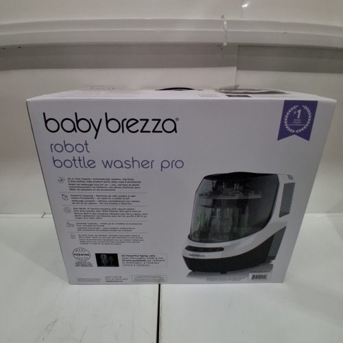 BABY BREZZA BOTTLE WASHER PRO ALL-IN-ONE STERILIZER & DRYER - HOLDS 4 BOTTLES - GREY/WHITE (MODEL: BRZ0103) image 8