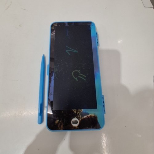 KID'S LCD DRAWING PEN CASE - 7'' - BLUE/MONKEY DESIGN image 3