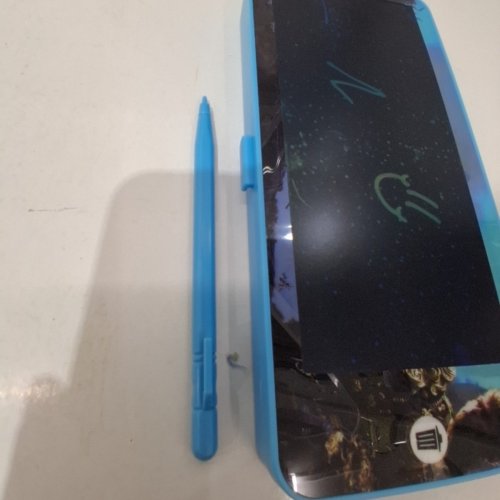 KID'S LCD DRAWING PEN CASE - 7'' - BLUE/MONKEY DESIGN image 4