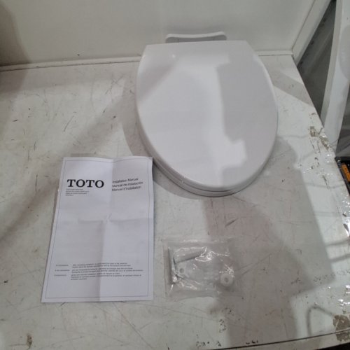 TOTO SOFTCLOSE ELONGATED TOILET SEAT - COTTON WHITE (MODEL: SS114#01) image 2