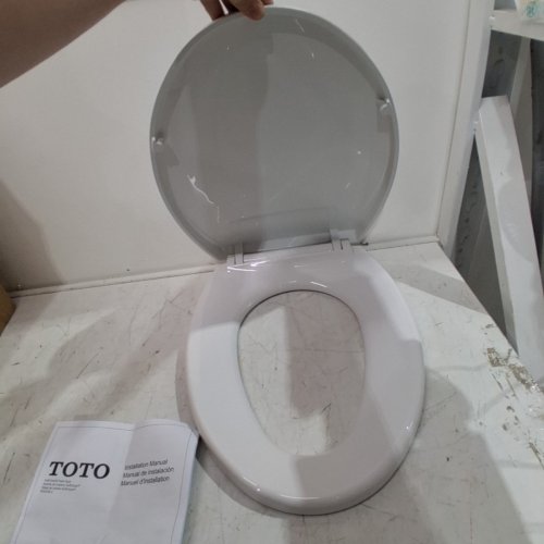 TOTO SOFTCLOSE ELONGATED TOILET SEAT - COTTON WHITE (MODEL: SS114#01) image 4