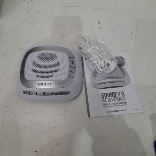 HOMEDICS PORTABLE SOUND SPA WITH 6 NATURE SOUNDS - WHITE - (MODEL:SS-2025C) image 3