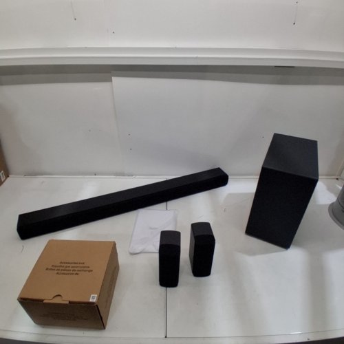 HISENSE 5.1 CHANNEL BLUETOOTH WIRELESS SOUND BAR WITH SUBWOOFER & SURROUND SOUND MINI SPEAKERS - BLACK (MODEL: HS5100) image 2