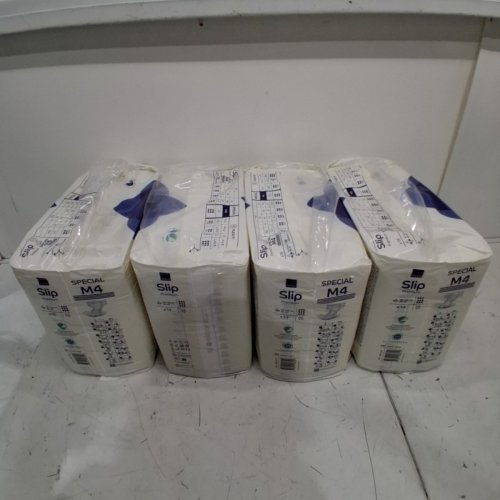 4(14PK) ABENA SLIP PREMIUM SPECIAL M4 ADULT INCONTINENCE BRIEFS - MEDIUM 28"-44" HIP SIZE - WHITE image 4