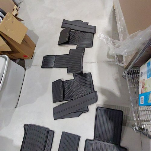 4PC CUSTOM LASER CUT AUTOMOTIVE FLOOR MATS - FOR KIA CARNIVAL MPV 8 PASSENGER 2022-2025 - BLACK image 3