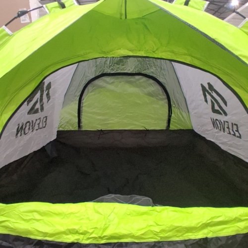 ELEVON LIGHTWEIGHT CAMPING TENT WITH CARRY BAG - 78" X 59" - BLACK / GREEN (STYLE: EL-T34) image 6