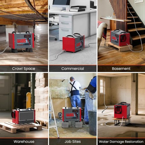 ABESTORM ENERGY STAR DEHUMIDIFIER FOR CRAWL SPACE AND BASEMEN - 1300 SW. FT. - 120 PINT (MODEL: SNS650) image 2