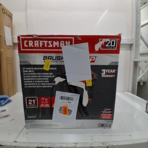 CRAFTSMAN CORDLESS PLASTIC-COLLATED FRAMING NAILER - 20 V MAX, 21° - RED / BLACK- (MODEL: CMCN621PL) image 4