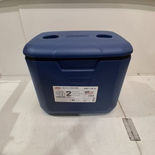 COLEMAN CHILLER PORTABLE COOLER WITH HANDLE - 28.3L (30GAL) - SAPPHIRE BLUE/BLACK (MODEL: 2226954) image 2