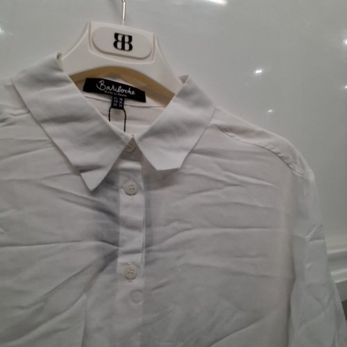 WOMEN'S BARILOCHE SHEAR BUTTON-UP SHIRT - SMALL / MEDIUM - 38 - WHITE (STYLE : CACERES) image 3