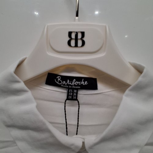 WOMEN'S BARILOCHE SHEAR BUTTON-UP SHIRT - SMALL / MEDIUM - 38 - WHITE (STYLE : CACERES) image 4