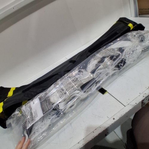 SKLZ QUICKSTER PORTABLE SOCCER GOAL WITH CARRYING CASE- 12FT X 6FT - WHITE/YELLOW image 3