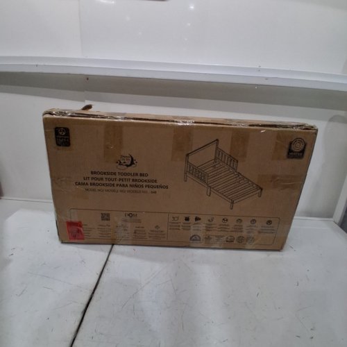 DREAM ON ME BROOKSIDE TODDLER BED FRAME WITH SAFETY RAILS GREENGUARD GOLD CERTIFIED - 53" X 29" X 28" - PINK - (MODEL: 648) image 3