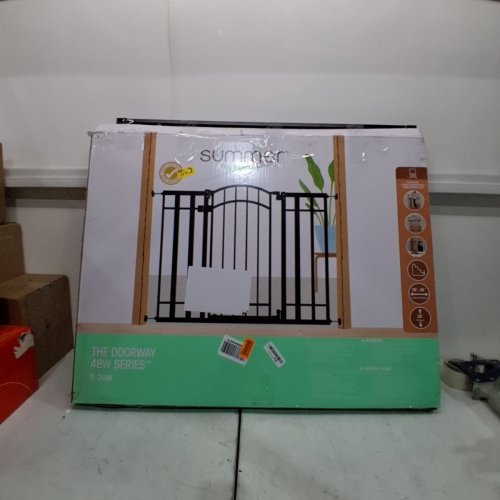 SUMMER INFANT MULTI-USE DECORATIVE EXTRA TALL WALK-THRU BABY GATE- 28.5” -48” X 36" - BLACK (MODEL:33383Z) image 5