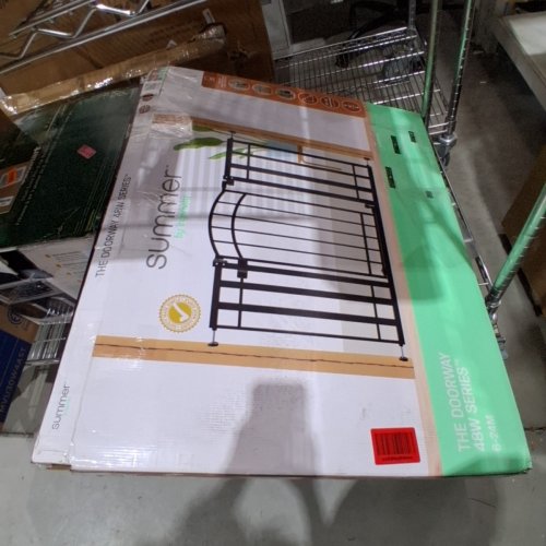 SUMMER INFANT MULTI-USE DECORATIVE EXTRA TALL WALK-THRU BABY GATE- 28.5” -48” X 36" - BLACK (MODEL:33383Z) image 6