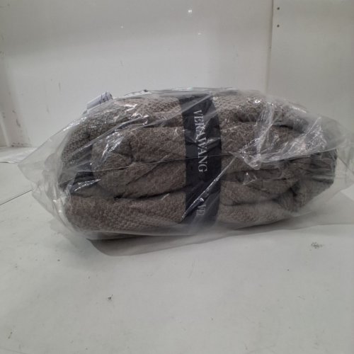 VERA WANG CHENILLE JACQUARD BLANKET - 108" X 90" - KING - BROWN image 4