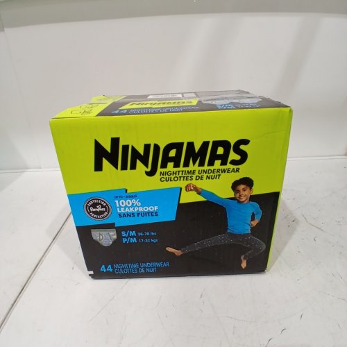 44PK PAMPERS NINJAMAS BOYS BEDWETTING NIGHTTIME UNDERWEAR - SIZE S/M image 3