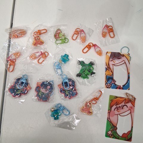 16PK ASSORTED ANIME KEYCHAINS - MULTICOLOR image 2