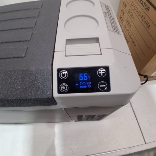 EUHOMY PORTABLE APP CONTROL CAR REFRIGERATOR - 24QT - 12V - BLACK (MODEL: ZX-CFJ-23-AZ-HM) image 2