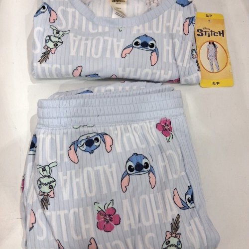 2PC DISNEY STITCH PAJAMAS SET- SM - BLUE/PINK-(STYLE: 1993710) image 2