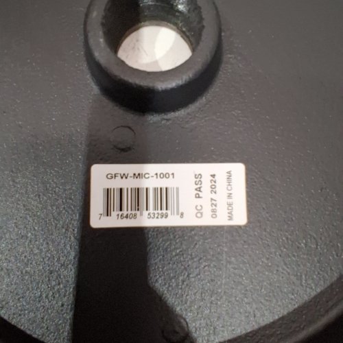 GATOR FRAMEWORKS DELUXE ROUND BASE MIC STAND - 10" BASE - BLACK (MODEL: GFW-MIC-1001) image 2