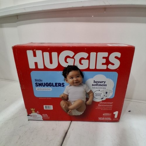 168PK HUGGIES WINNIE THE POOH LITTLE SNUGGLERS DIAPERS - SIZE 1 image 2