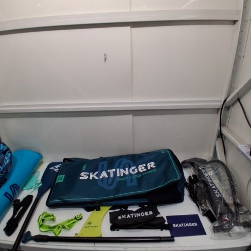 SKATINGER SUPERWIDE INFLATABLE SUP BOARD WITH SUP ACCESSORIES - 11FT 6'' X 35'' (MODEL: ASIATICUS-CA) image 2
