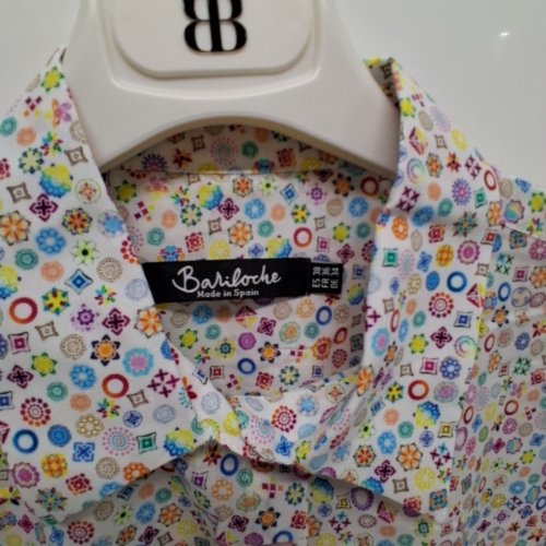 WOMEN'S BARILOCHE PRINT BUTTON-UP SHIRT - SMALL / MEDIUM - 38 - MULTICOLOUR (STYLE : BURETA) image 5