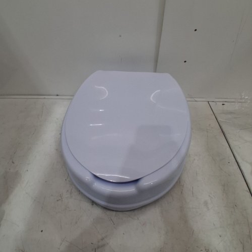 RAISED TOILET SEAT RISER - 4" RAISED - WHITE - (MODEL: FBL760600) image 2
