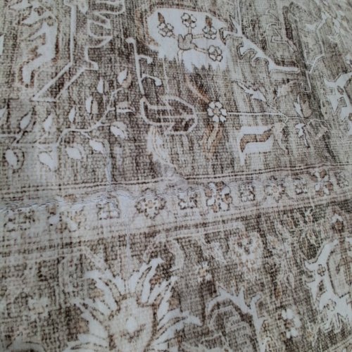 NON-SLIP VINTAGE-STYLE AREA RUG - 8FT X 10FT - IVORY/BEIGE image 4