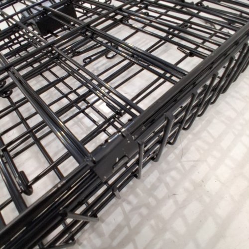 AMAZON BASICS FOLDABLE METAL WIRE PET CRATE WITH TRAY - 17" X 14.5" X 12" - BLACK image 3