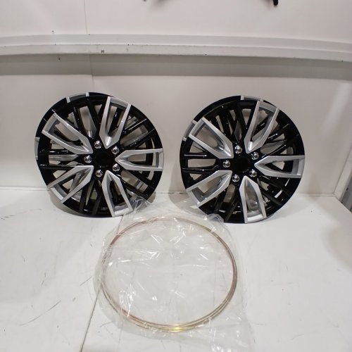 KT ABS PLASTIC WHEEL COVER/HUB CAP - 16" - BLACK (MODEL: KT1068-16SPBK) image 2