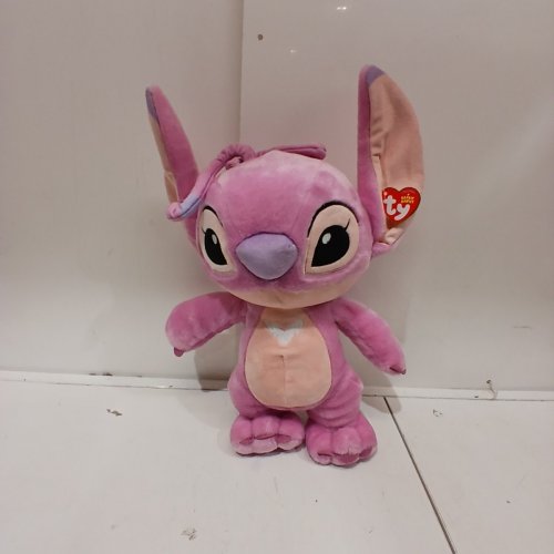 TY BEANIE DISNEY STITCH 16" PLUSH ANIMAL - PINK, ANGEL image 3