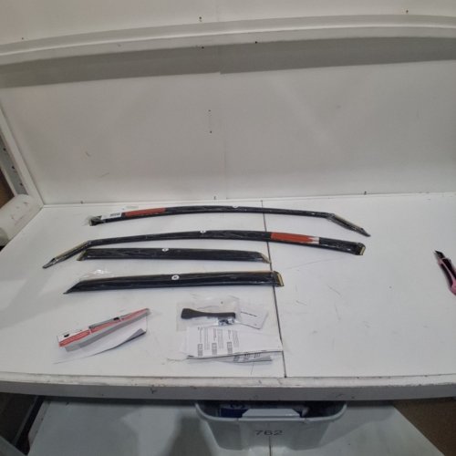 4PC IN CHANNEL WIND CAR DEFLECTORS - FITS VARIOUS CAR MODELS - BLACK image 2