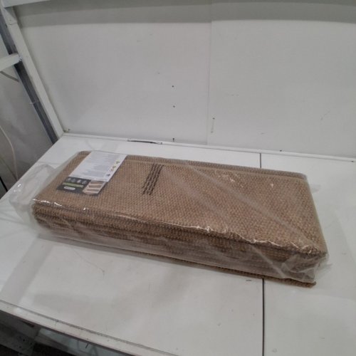 14PK HOPEVIVA ROUNDED BULLNOSE STAIR TREADS - 9.44" X 29.5"X 1.9" - GOLDEN - (MODEL: HFM00160814) image 2
