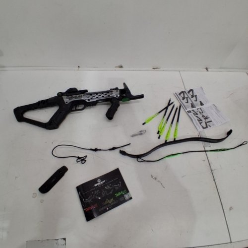 BARNETT DEMUN TRI-STRIKE AMBIDEXTROUS MINI CROSSBOW 3-SHOT MAGAZINE & PRECISION SIGHTS - 180FPS - 50LB DRAW - BLACK/GREEN (MODEL:‎ BAR50013) image 2