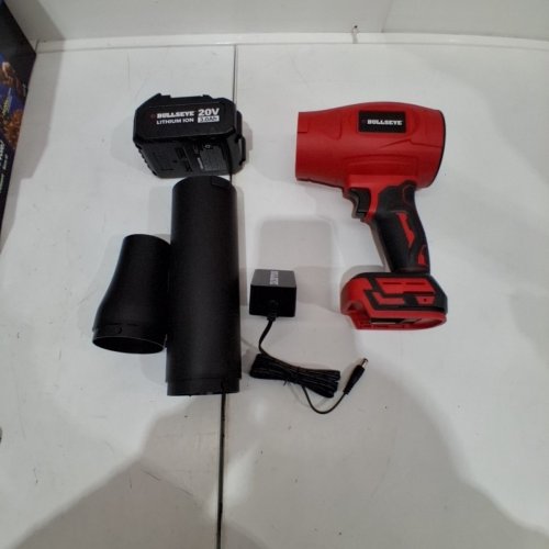 BULLSEYE RECHARGEABLE CORDLESS BLOWER - 20 V, 24,000 RPM - RED / BLACK image 4