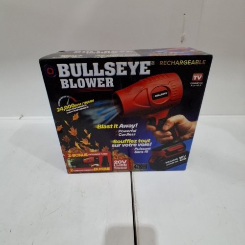 BULLSEYE RECHARGEABLE CORDLESS BLOWER - 20 V, 24,000 RPM - RED / BLACK image 7