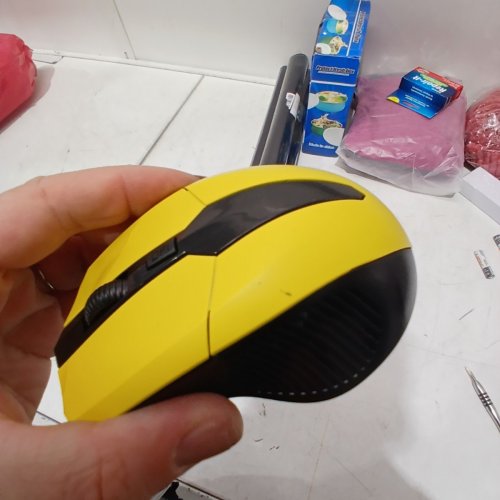 WIRELESS COMPUTER MOUSE - YELLOW / BLACK image 4