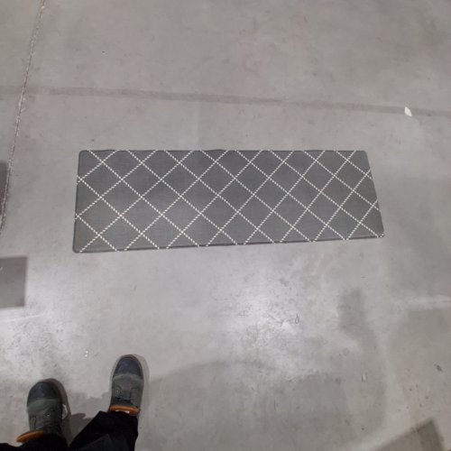 RECTANGULAR DECORATIVE MAT - 20" X 60" - GRAY image 2