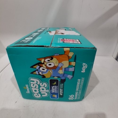 86PK PAMPERS TODDLER TRAINING UNDERWEAR EASY UPS DIAPERS TRAINING PANTS - BLUEY - SIZE 4T/5T image 2