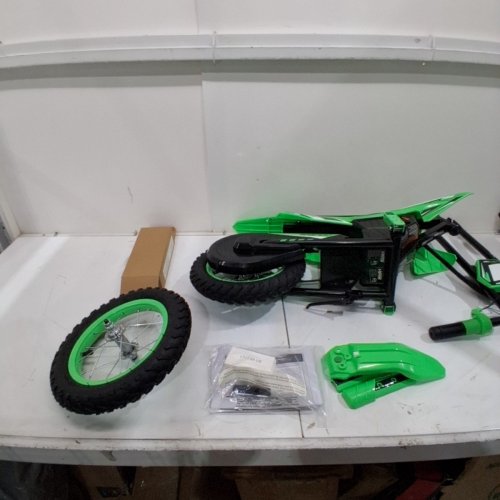 HYPER BICYCLES ELECTRIC YOUTH DIRTKBIKE - 12.8 KM/H MAX SPEED - 12 V - GREEN (MODEL: WMC-GRN-1250) image 4