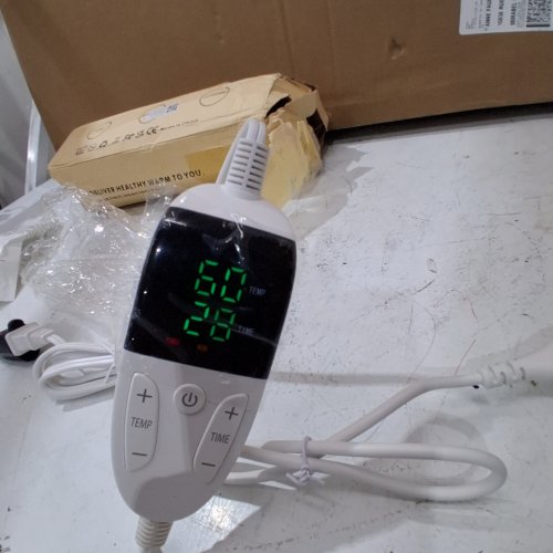 ELECTRIC HEATING PAD WITH 6 HEAT SETTINGS AND TIMER - 12" X 24" - GREY image 2