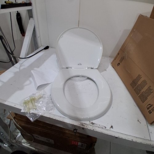 BEMIS ECONOMY PLASTIC TOILET SEAT - ROUND - WHITE (MODEL: 730SLEC 000) image 2