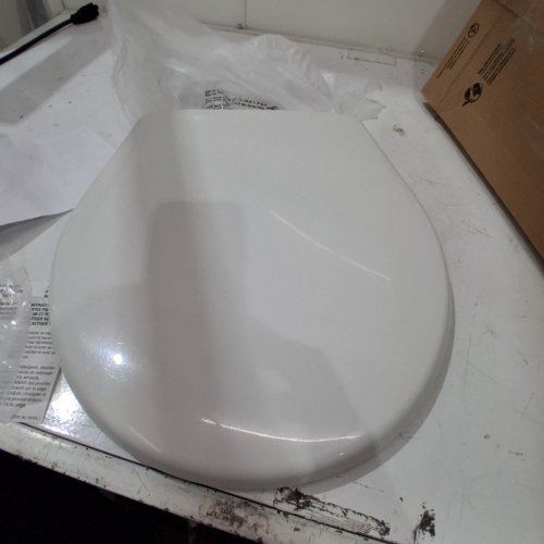 BEMIS ECONOMY PLASTIC TOILET SEAT - ROUND - WHITE (MODEL: 730SLEC 000) image 3