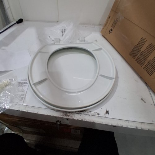 BEMIS ECONOMY PLASTIC TOILET SEAT - ROUND - WHITE (MODEL: 730SLEC 000) image 4