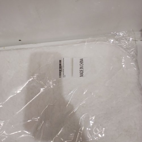 RKZ COLLECTION BATH FLOOR MAT - 31.5" X 19.5" - WHITE image 3