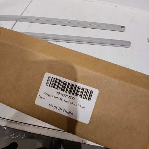 2PK METAL SLIDING DOOR TRACK SET - 48" X 0.8" image 2